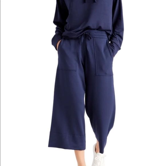 QUINCE Supersoft Fleece Wide Leg Pants - Picture 2 of 9